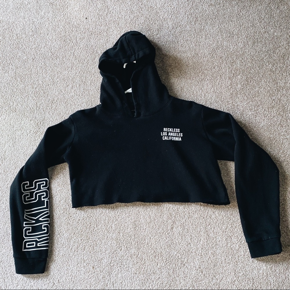 cropped hoodie